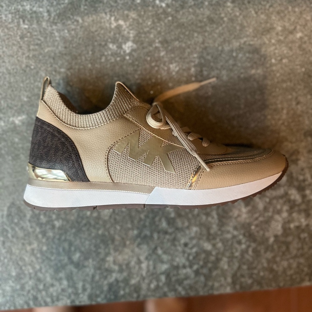 Michael Kors Women's Beige and Brown Sneakers